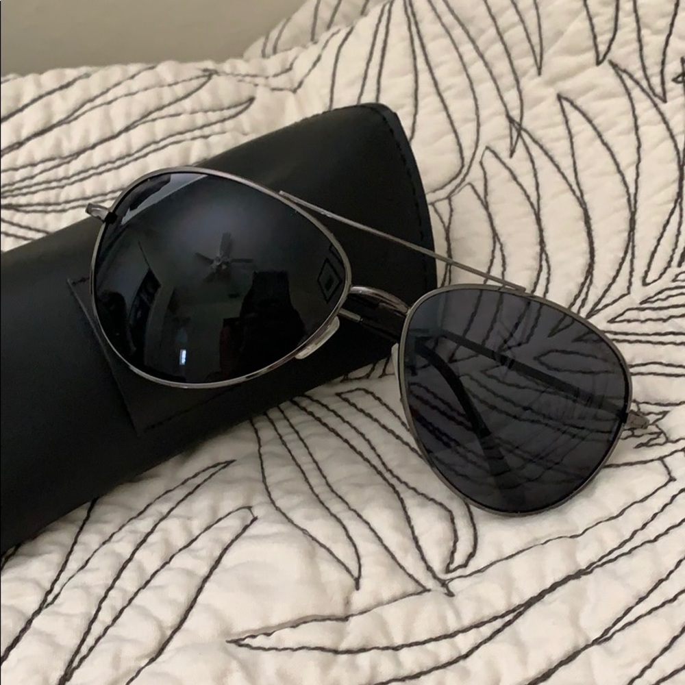 Gunmetal Aviator Shades